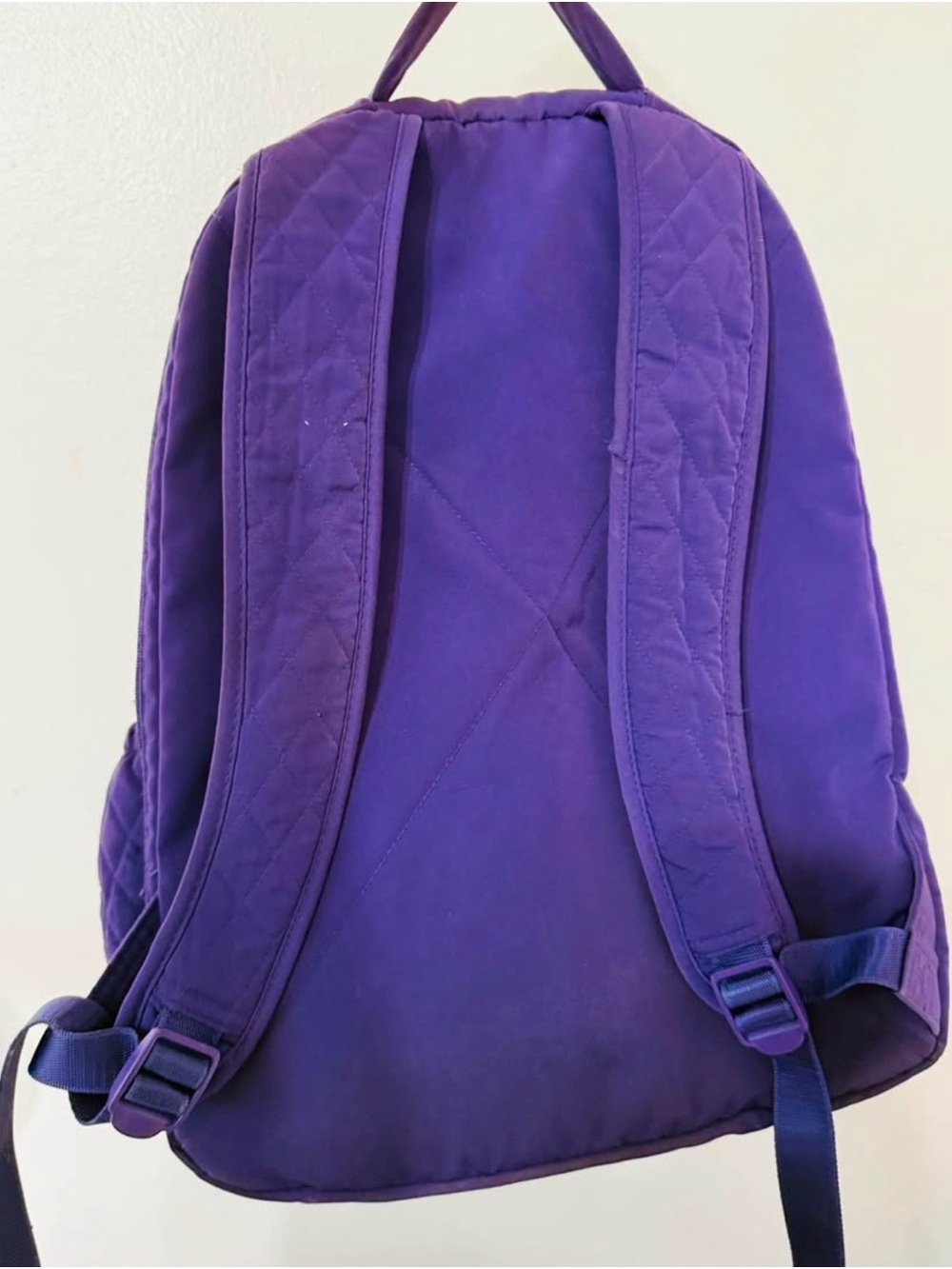 Vera Bradley Quilted Purple Backpack - Picture 2 of 3